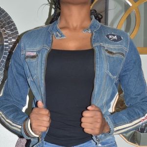 Hudson Motorcycle Zipper Jean Jacket